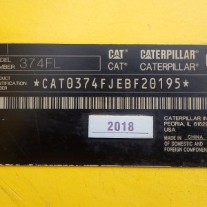 CAT 374FL ★ Excavator ★ 650G, A/C, MULTI, EPA, W/ ARM, BKT, A/C. HAND RAILS - Image 64