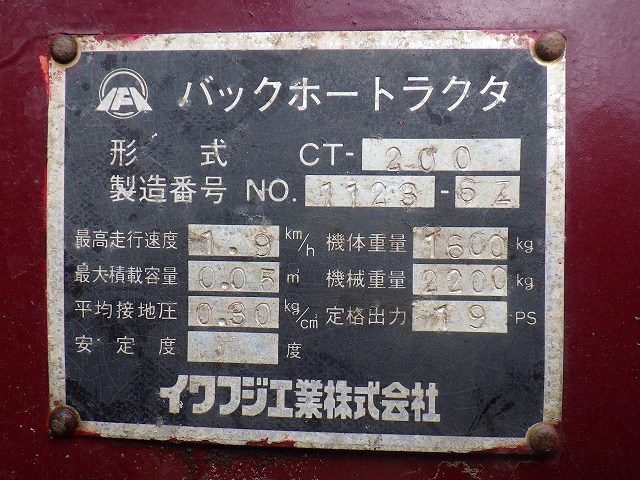 IWAFUJI CT-200 ★ Mini Excavator ★ 250G, CNP