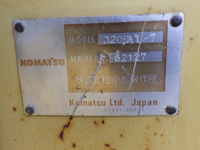 KOMATSU D20PLL-7 ★ Bulldozer ★ 1000LGP, CNP, S/T Dozer