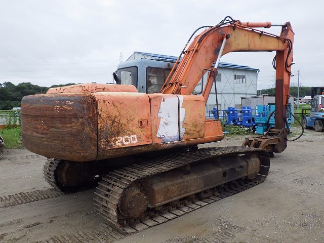 HITACHI EX200-3 ★ Excavator ★ 600G, HYDRAULIC FORK, PIPING