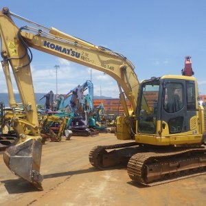 KOMATSU PC128US-8 ★ Excavator ★ 500G, ROPS CAB, COM-PIPING, ARM CRANE, A/C, MULTI - Image 1