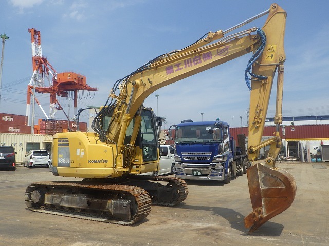 KOMATSU PC138US-8 ★ Excavator ★ 500G, ROPS CAB, COM-PIPING (3), ARM CRANE, A/C, MULTI