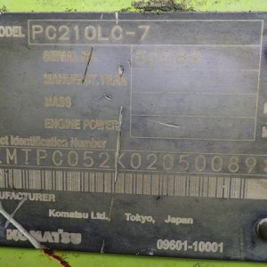 KOMATSU PC210LC-7 ★ Excavator ★ 600G, PIPING, A/C, EPA - Image 68