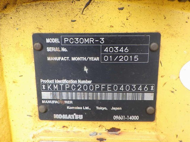KOMATSU PC30MR-3 ★ Mini Excavator ★ 300G+PAD, ROPS CNP, ARM CRANE, MULTI