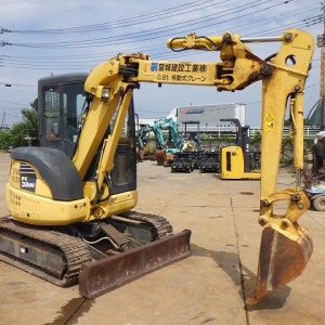 KOMATSU PC38UU-5 ★ Mini Excavator ★ 300G+PAD, CAB, ARM CRANE - Image 5
