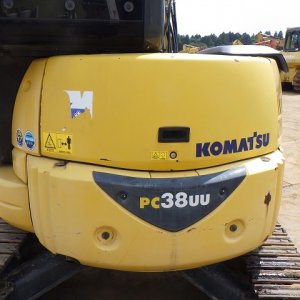 KOMATSU PC38UU-5 ★ Mini Excavator ★ 300G+PAD, CAB, ARM CRANE - Image 8
