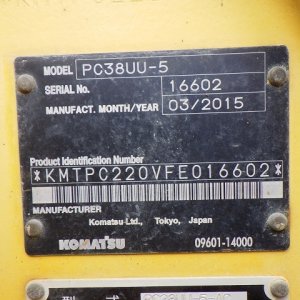KOMATSU PC38UU-5 ★ Mini Excavator ★ 300G+PAD, CAB, ARM CRANE - Image 66