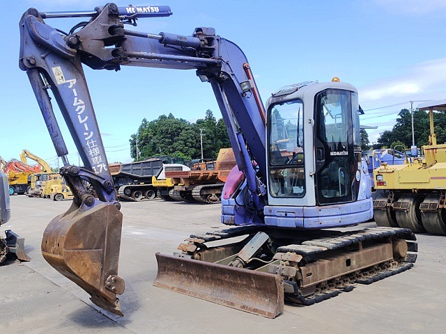 KOMATSU PC75UU-3C ★ Excavator ★ 450ROADLINER, CAB, BLADE, ARM CRANE, EPA