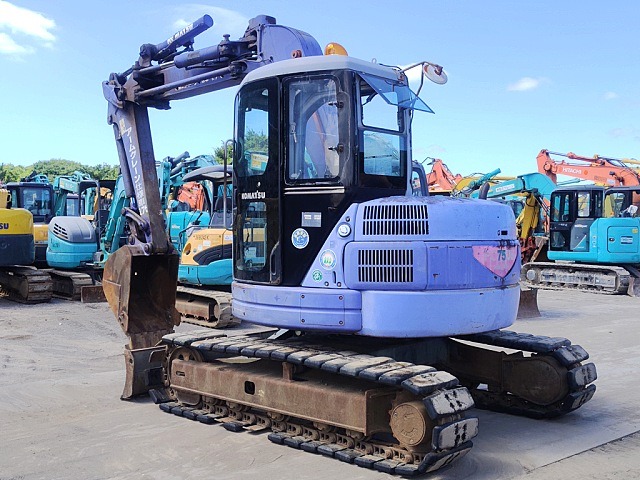 KOMATSU PC75UU-3C ★ Excavator ★ 450ROADLINER, CAB, BLADE, ARM CRANE, EPA