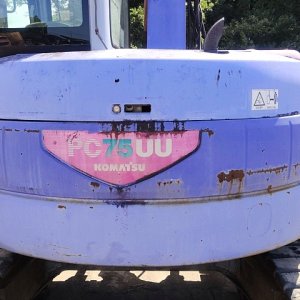 KOMATSU PC75UU-3C ★ Excavator ★ 450ROADLINER, CAB, BLADE, ARM CRANE, EPA - Image 8