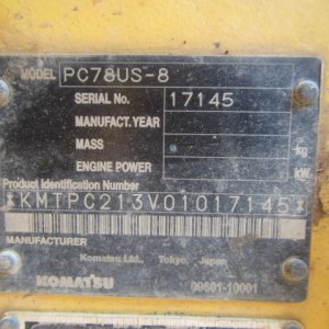 KOMATSU PC78US-8 ★ Excavator ★ 450G, BLADE, A/C, MULTI - Image 72