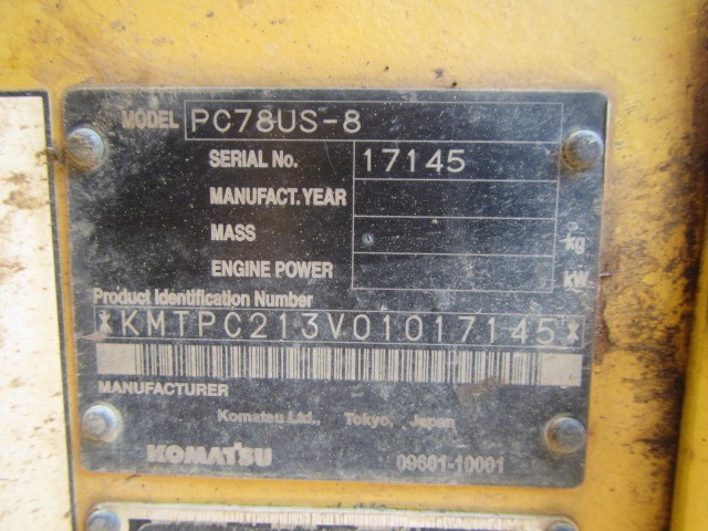KOMATSU PC78US-8 ★ Excavator ★ 450G, BLADE, A/C, MULTI