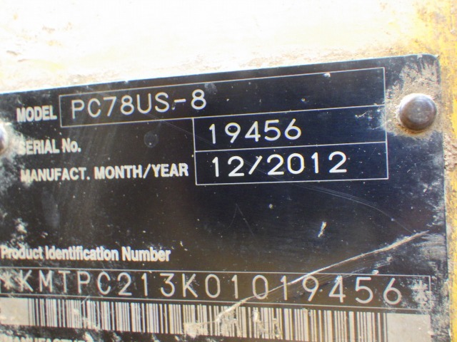 KOMATSU PC78US-8 ★ Excavator ★ G, Blade, Piping