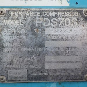 AIRMAN PDS70S_3unitsSet_A ★ Generator & Compressor ★ 1)PDS70S-70-5060445 - Image 64