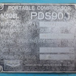 AIRMAN PDS90S_3unitsSet ★ Generator & Compressor ★ 1)PDS90S-71-5080395 - Image 68