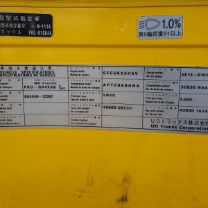 UD PKG-GK4XAB ★ Vehicle ★ Tractor Head, 286,351km - Image 46
