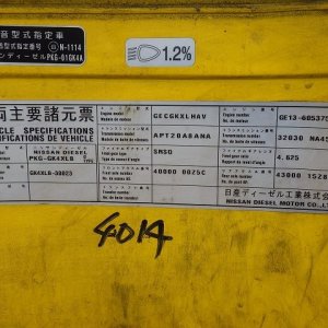 NISSAN DIESEL PKG-GK4XLB ★ Vehicle ★ Tractor Head, 215,082km - Image 47