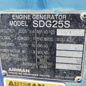 AIRMAN SDG25S ★ Generator & Compressor ★ 25KVA - Image 27