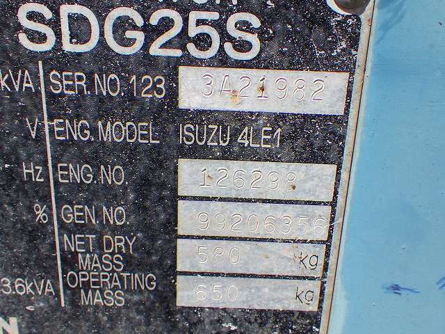 AIRMAN SDG25S ★ Generator & Compressor ★ 25KVA