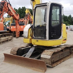 SUMITOMO SH75X-3 ★ Excavator ★ 450G+PAD,TELESCOPIC ARM, CLAMSHELL BUCKET, BLADE, A/C - Image 3