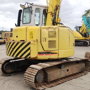 SUMITOMO SH75X-3 ★ Excavator ★ 450G+PAD,TELESCOPIC ARM, CLAMSHELL BUCKET, BLADE, A/C - Image 7