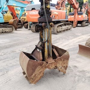 SUMITOMO SH75X-3 ★ Excavator ★ 450G+PAD,TELESCOPIC ARM, CLAMSHELL BUCKET, BLADE, A/C - Image 9