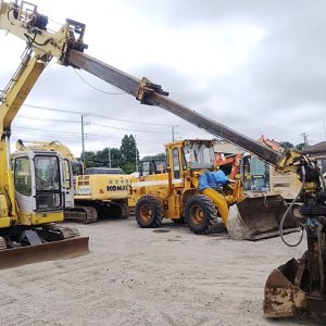 SUMITOMO SH75X-3 ★ Excavator ★ 450G+PAD,TELESCOPIC ARM, CLAMSHELL BUCKET, BLADE, A/C - Image 12