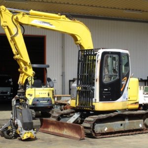 SUMITOMO SH75X-3 ★ Excavator ★ 450G+PAD, Harvester（KESLA20SH), Blade, Piping, M/L, A/C - Image 1