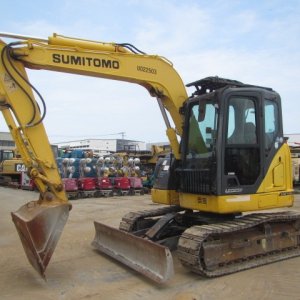 SUMITOMO SH75X-6A ★ Excavator ★ 450G+PAD, PIPING, BLADE, A/C, MULTI - Image 1