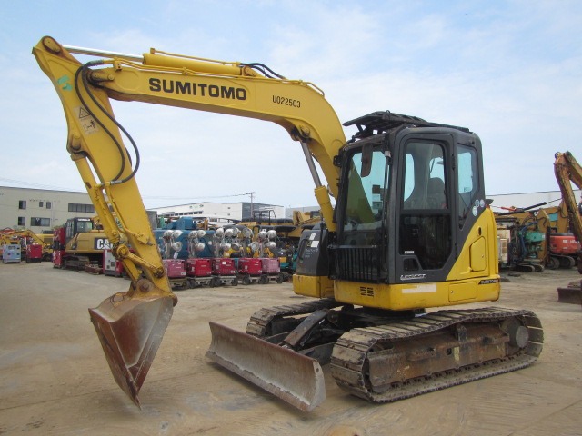 SUMITOMO SH75X-6A ★ Excavator ★ 450G+PAD, PIPING, BLADE, A/C, MULTI