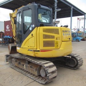 SUMITOMO SH75X-6A ★ Excavator ★ 450G+PAD, PIPING, BLADE, A/C, MULTI - Image 3