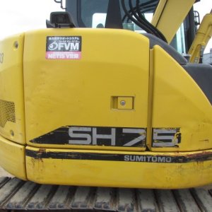 SUMITOMO SH75X-6A ★ Excavator ★ 450G+PAD, PIPING, BLADE, A/C, MULTI - Image 7