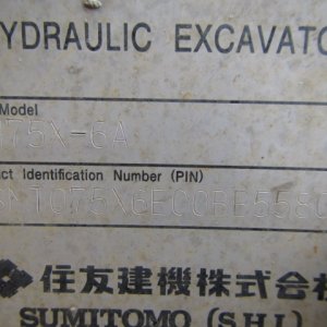 SUMITOMO SH75X-6A ★ Excavator ★ 450G+PAD, PIPING, BLADE, A/C, MULTI - Image 73