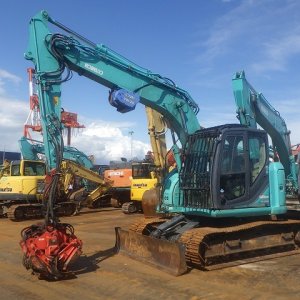 KOBELCO SK135SR-3F ★ Excavator ★ 600G, ROPS CAB, PROCESSOR (GP35A-641), BLADE, COM-PIPING (5), A/C, MULTI, WINCH - Image 1