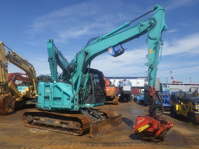 KOBELCO SK135SR-3F ★ Excavator ★ 600G, ROPS CAB, PROCESSOR (GP35A-641), BLADE, COM-PIPING (5), A/C, MULTI, WINCH