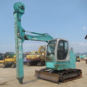 KOBELCO SK60SR-1E ★ Excavator ★ 450G+PAD, SLIDE CAB, TELESCOPIC ARM, CLAMSHELL BKT, BLADE, A/C - Image 1