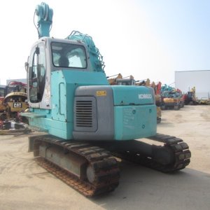 KOBELCO SK60SR-1E ★ Excavator ★ 450G+PAD, SLIDE CAB, TELESCOPIC ARM, CLAMSHELL BKT, BLADE, A/C - Image 4