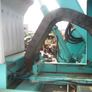 KOBELCO SK60SR-1E ★ Excavator ★ 450G+PAD, SLIDE CAB, TELESCOPIC ARM, CLAMSHELL BKT, BLADE, A/C - Image 9
