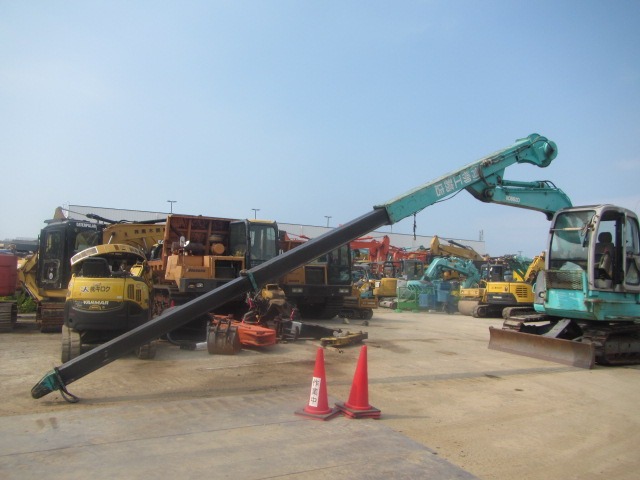KOBELCO SK60SR-1E ★ Excavator ★ 450G+PAD, SLIDE CAB, TELESCOPIC ARM, CLAMSHELL BKT, BLADE, A/C