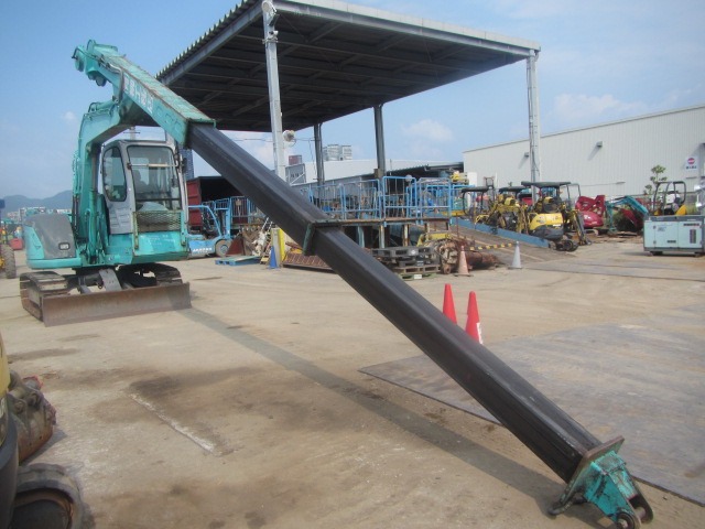 KOBELCO SK60SR-1E ★ Excavator ★ 450G+PAD, SLIDE CAB, TELESCOPIC ARM, CLAMSHELL BKT, BLADE, A/C