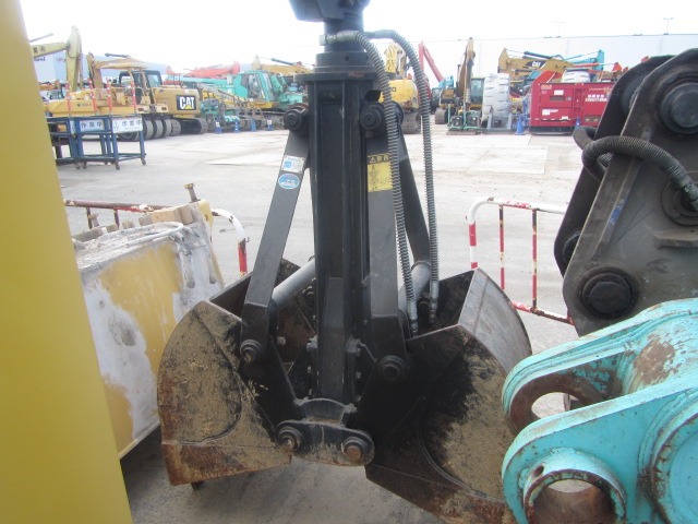 KOBELCO SK60SR-1E ★ Excavator ★ 450G+PAD, SLIDE CAB, TELESCOPIC ARM, CLAMSHELL BKT, BLADE, A/C