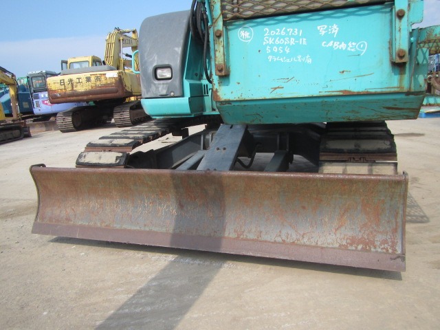 KOBELCO SK60SR-1E ★ Excavator ★ 450G+PAD, SLIDE CAB, TELESCOPIC ARM, CLAMSHELL BKT, BLADE, A/C