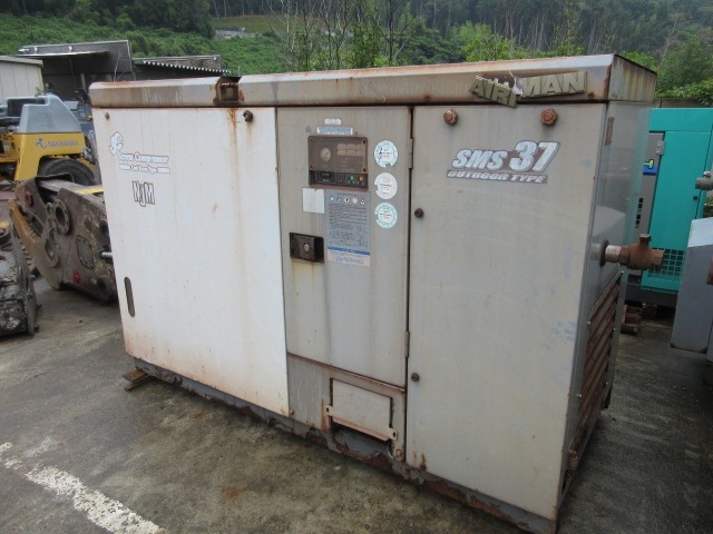 AIRMAN STATIONARY_COMPRESSOR_3unitsSet ★ Generator & Compressor ★ Not checked operation & availability of missing parts 動作及び欠品の有無未確認