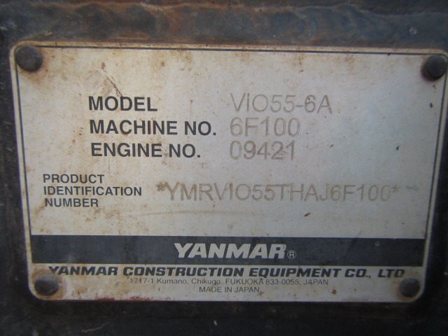 YANMAR VIO55-6A ★ Mini Excavator ★ 400R, BLADE, ARM CRANE, MULTI, W/QUICK HITCH