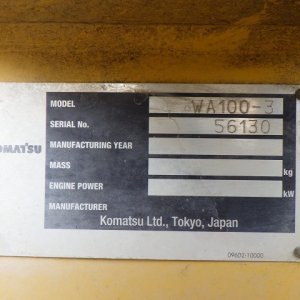 KOMATSU WA100-3 ★ Loader(Crawled/Wheeled) ★ CNP - Image 71