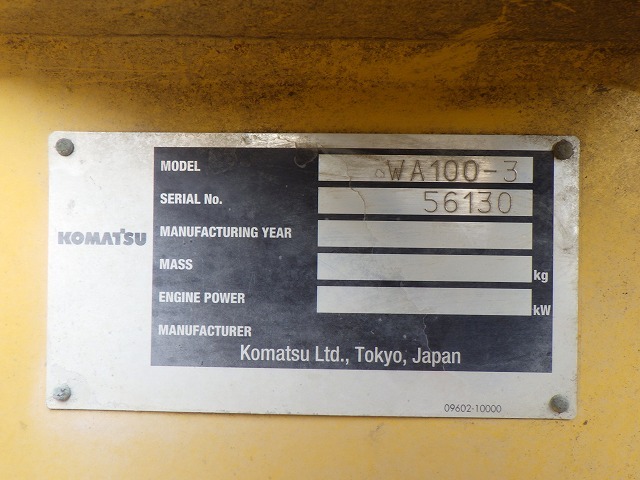 KOMATSU WA100-3 ★ Loader(Crawled/Wheeled) ★ CNP