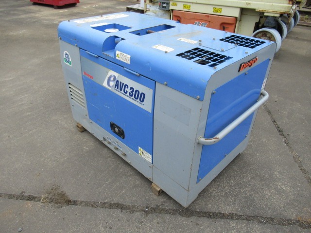 WELDER_2unitsSet ★ Generator & Compressor ★ 1)DENYO DAW-300LS-5710153 2006y/1000h