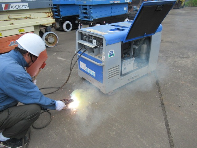 WELDER_2unitsSet ★ Generator & Compressor ★ 1)DENYO DAW-300LS-5710153 2006y/1000h