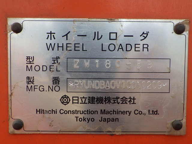 HITACHI ZW180-5B ★ Loader(Crawled/Wheeled) ★ ROPS CAB, A/C