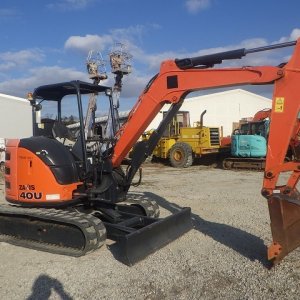 HITACHI ZX40U-5A ★ Mini Excavator ★ 400R, ROPS CNP, ARM CRANE, MULTI, Odometer modified メーター改ざん車 - Image 4